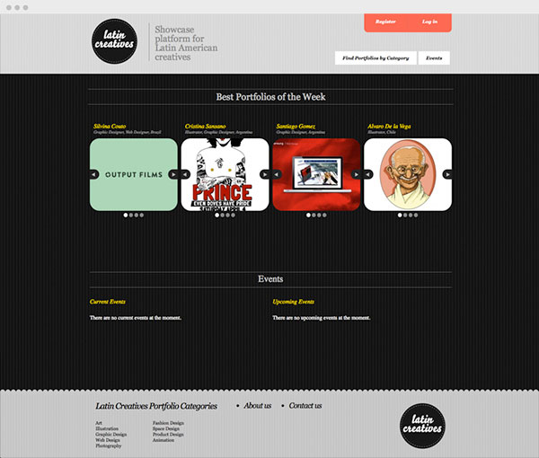 latin creatives homepage screenshot