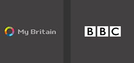 my britain logo and bbc logo